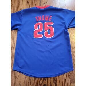 Majestic Jim Thome Philadelphia Phillies Jersey Baseball Youth Medium 10-12 Boys